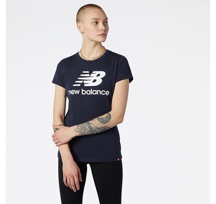 Essentials Stacked Logo Tee