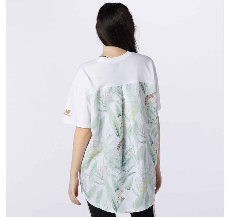 NB Athletics Botanical Knit Woven Mix Tee