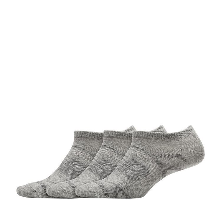 Flat Knit No-Show 3 Pair