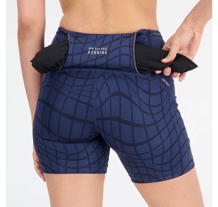 Short Printed Impact Run Fitted Short