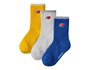 Kids Patch Logo Midcalf Socks 3 Pair
