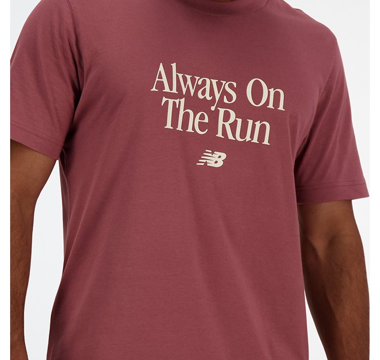 Run Slogan Relaxed Tee
