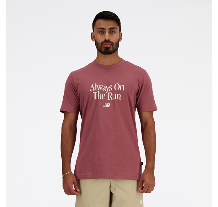 Run Slogan Relaxed Tee