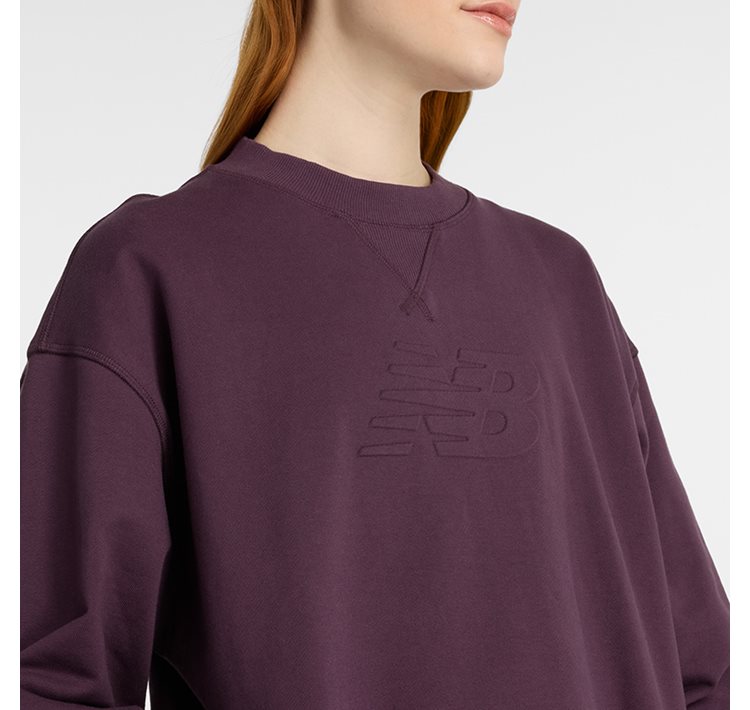 Embossed Logo French Terry Crew