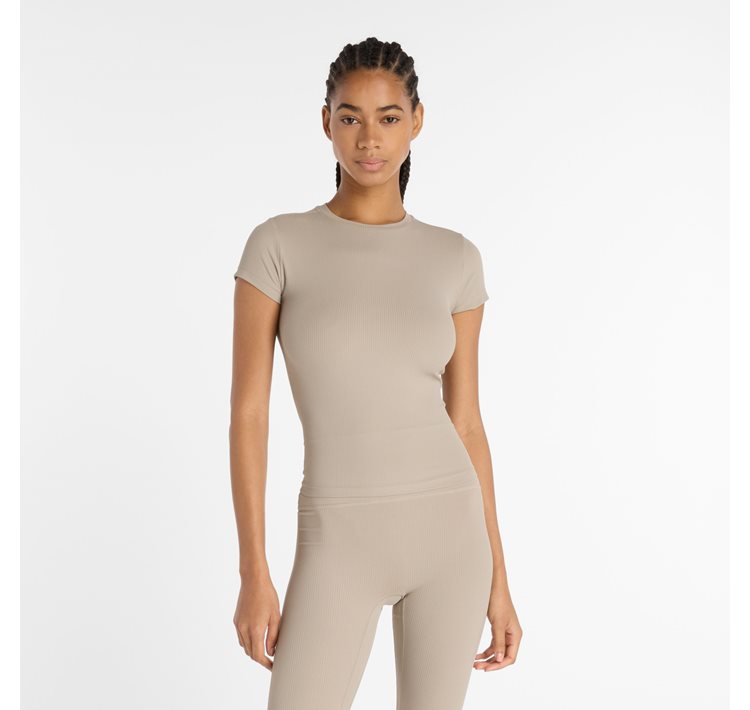 Ribbed Fitted T-shirt