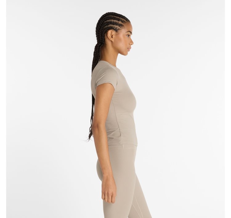 Ribbed Fitted T-shirt