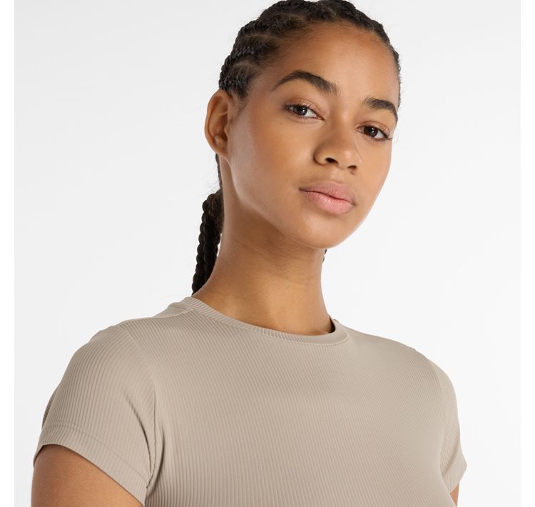 Ribbed Fitted T-shirt