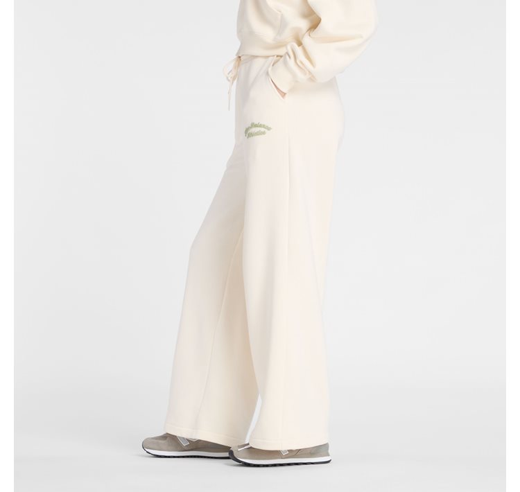 Linear Heritage Fleece Wide Leg Pant