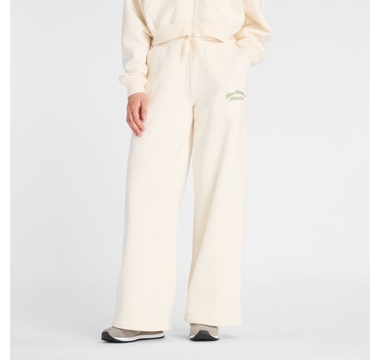 Linear Heritage Fleece Wide Leg Pant