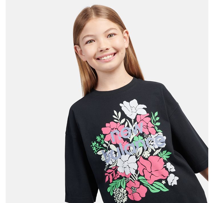 Stacked Floral Graphic Tee
