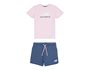 Jersey Tee And French Terry Short Set