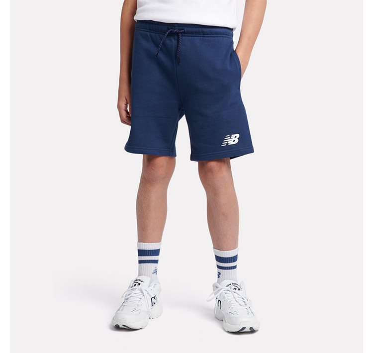 French Terry Stacked Logo Short