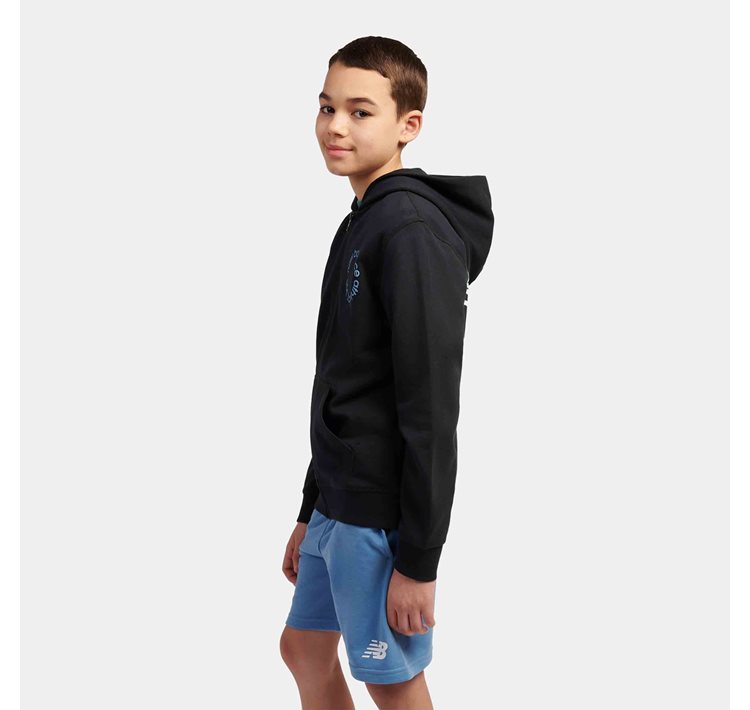 Circular Logo Zip Hoodie