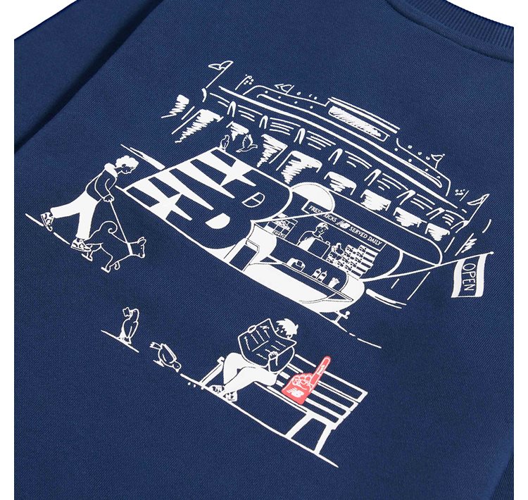 Hoodless Pullover Sweatshirt