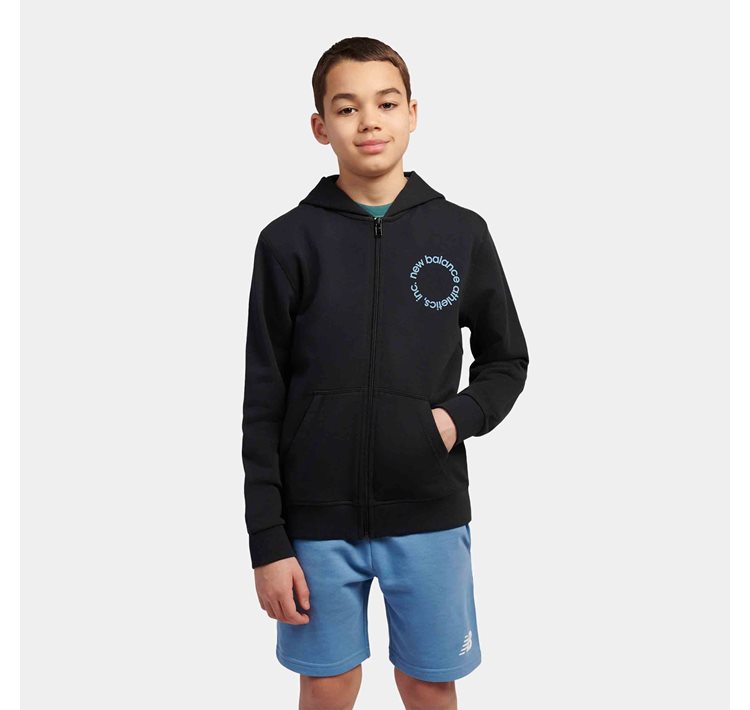 Circular Logo Zip Hoodie