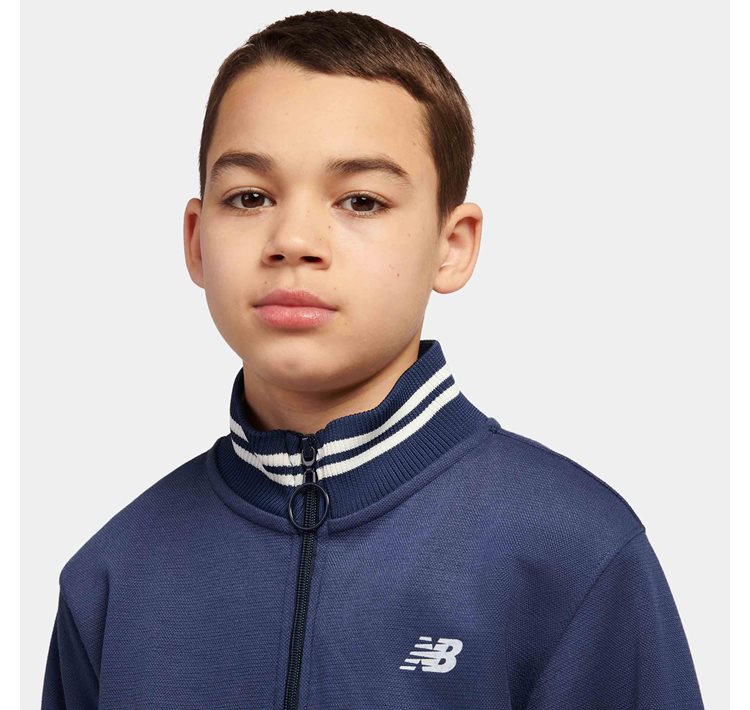 Double Knit Full Zip Funnel Top